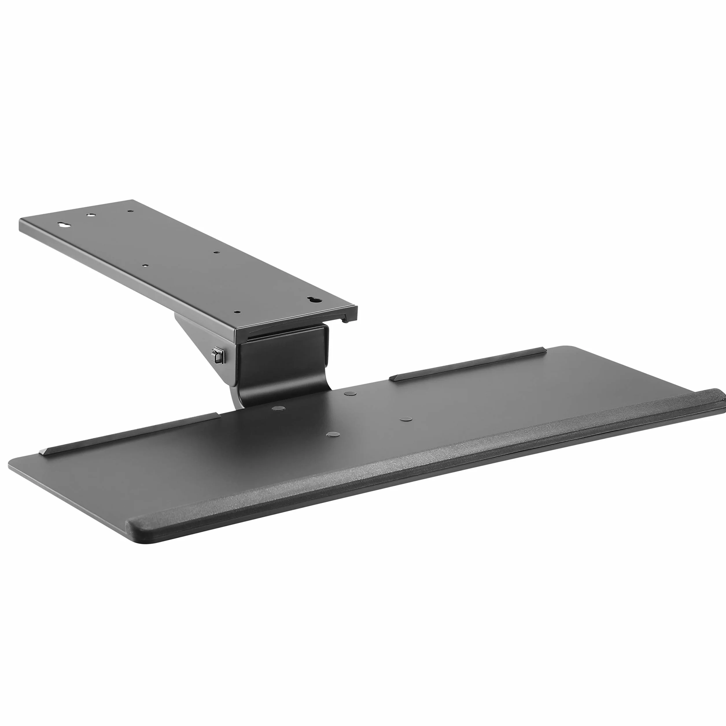 RICOO Bandeja teclado Giratorio Inclinable Extensible Debajo escritorio Brazo articulado bajo mesa Reposamuñeca CZ0300 Soporte tastatura PC