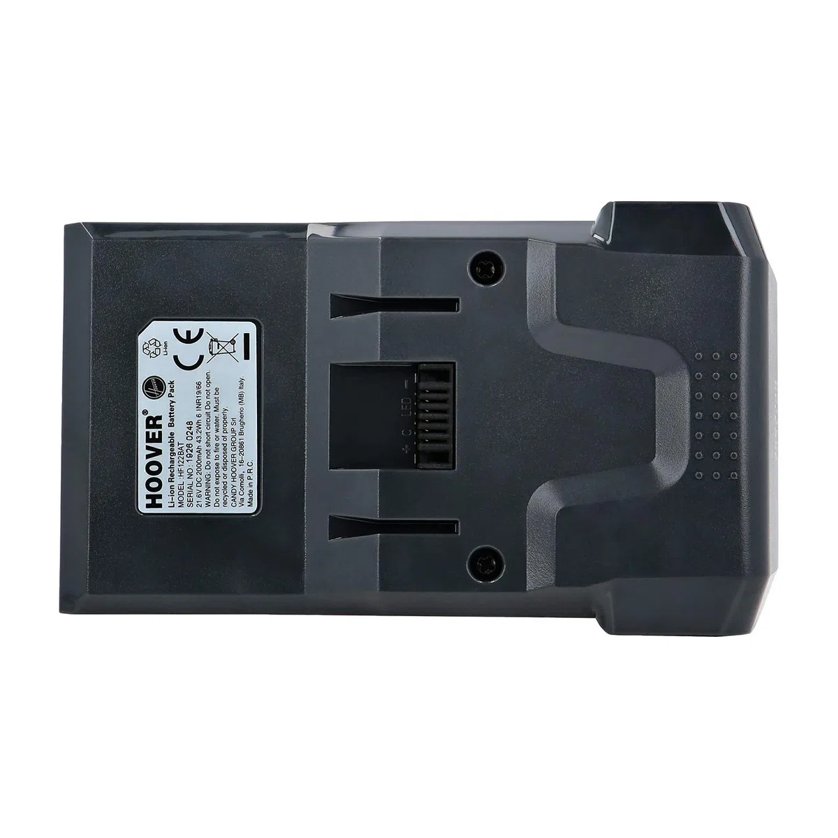 Hoover 35602208 batería de Litio, Negro, 21, 6 V | Batería Li-Ion Original B012, Indicador LED de Carga, Autonomía de Hasta 25 Min, para Aspiradoras Escoba