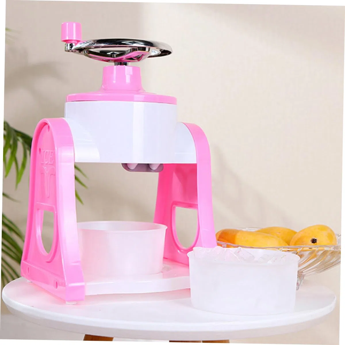 Trituradora de Hielo Manual Sencilla para Casa, Manivela, Abs y Acero Inoxidable, Adecuado para Bebidas Frías y Cócteles