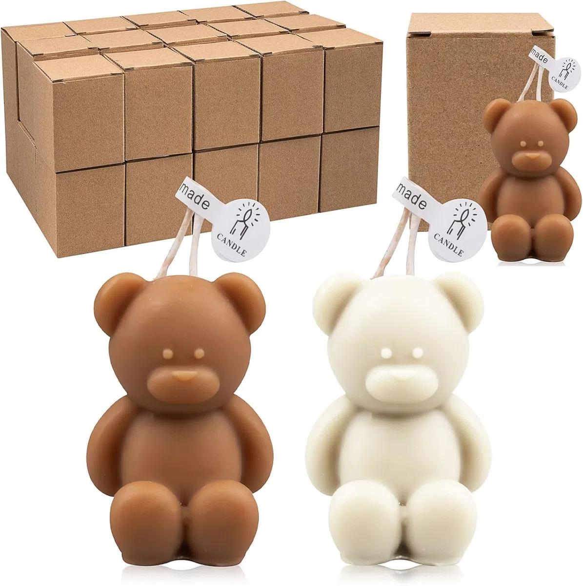 30 Velas De Oso Para Fiesta De Bebé, Regalos Para Fiestas, Decoraciones De Fiesta, Paquete Al Por Mayor