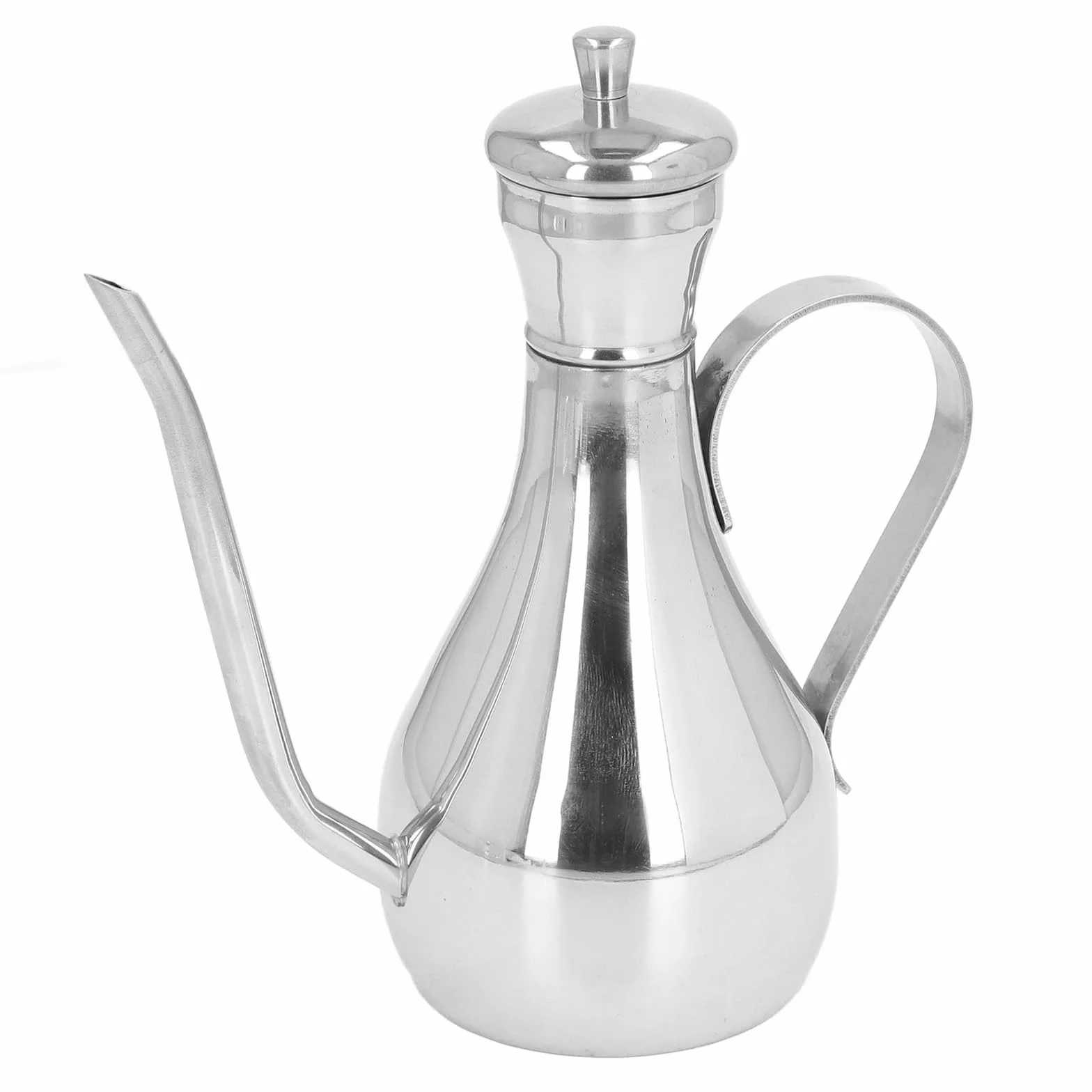 Olla de Aceite Acero Inoxidable 304, dispensador Salsa Soja, vinagre Oliva, Botella condimento for Cocina casera | 350ML