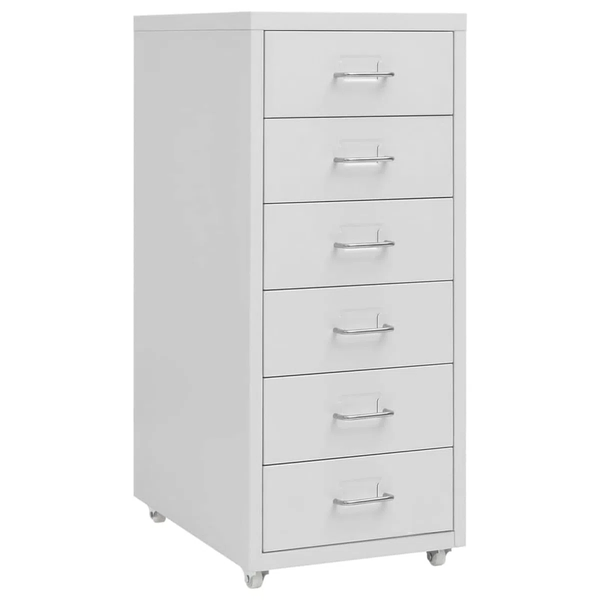 Gecheer Armario Archivador Móvil Armarios Metalico Cajonera Documentos Oficina Despacho Archivos Estudio Almacenamiento Muebles Estante Decoración Gris 28x41x69 cm
