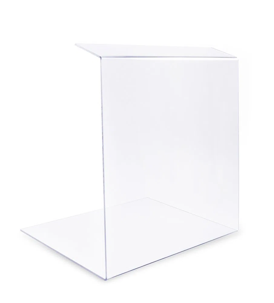 A+H - Protector para la tos tipo 2 para la gastronomía, de PETG, cristal transparente, longitud de 80 cm, grosor de 5 mm