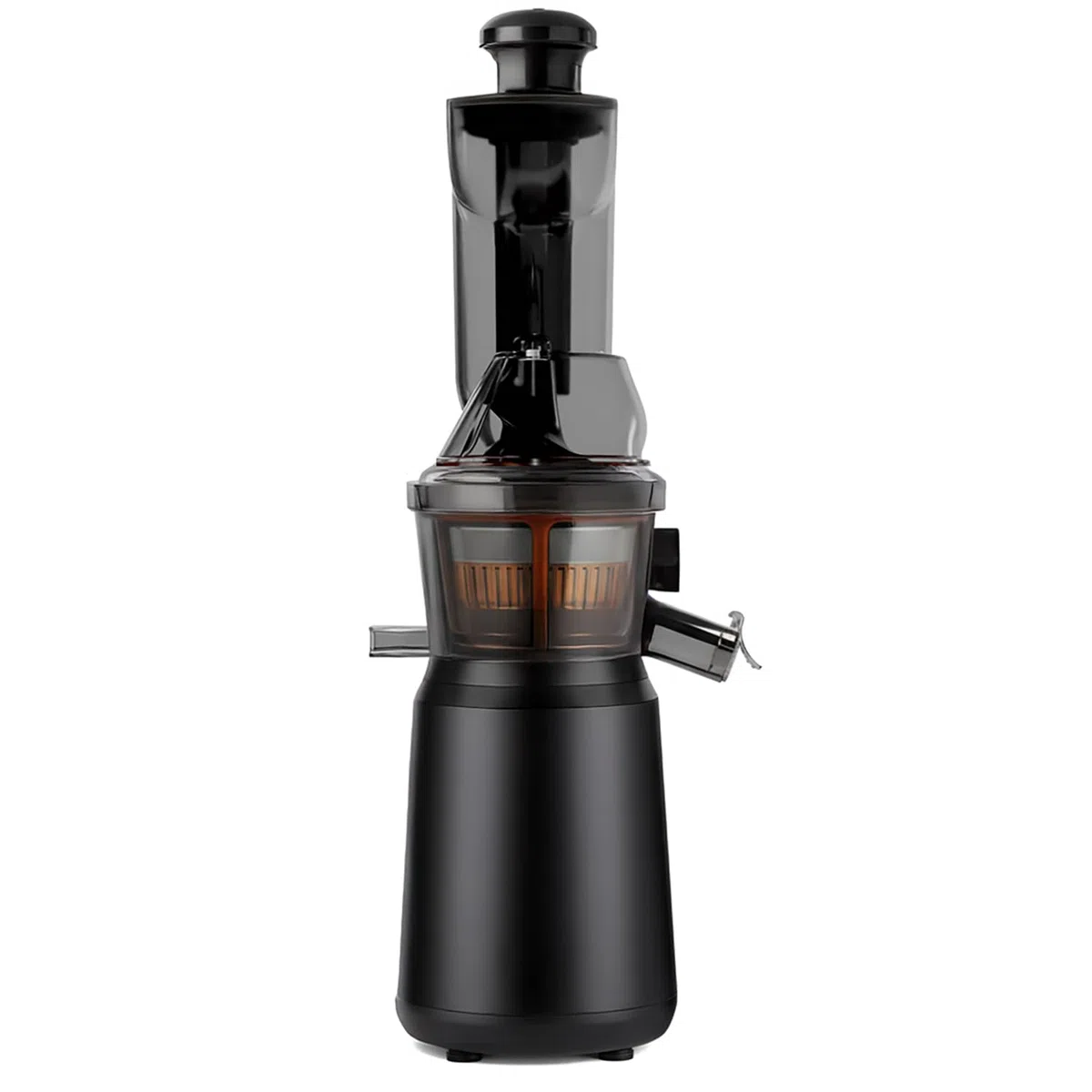 H.Koenig - Extractor de jugo de frutas y verduras vertical GSX26 – Libre de BPA, apertura ancha 135 mm, presión suave 50 rpm, acero inoxidable, silencioso, 250 W, antigoteo, lavable a máquina