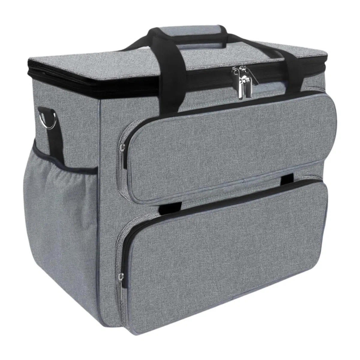 LIXSAZSE Estuche de costura con compartimentos con cremallera para una | organización óptima. Gran capacidad y múltiples bolsillos. Asa de viaje para