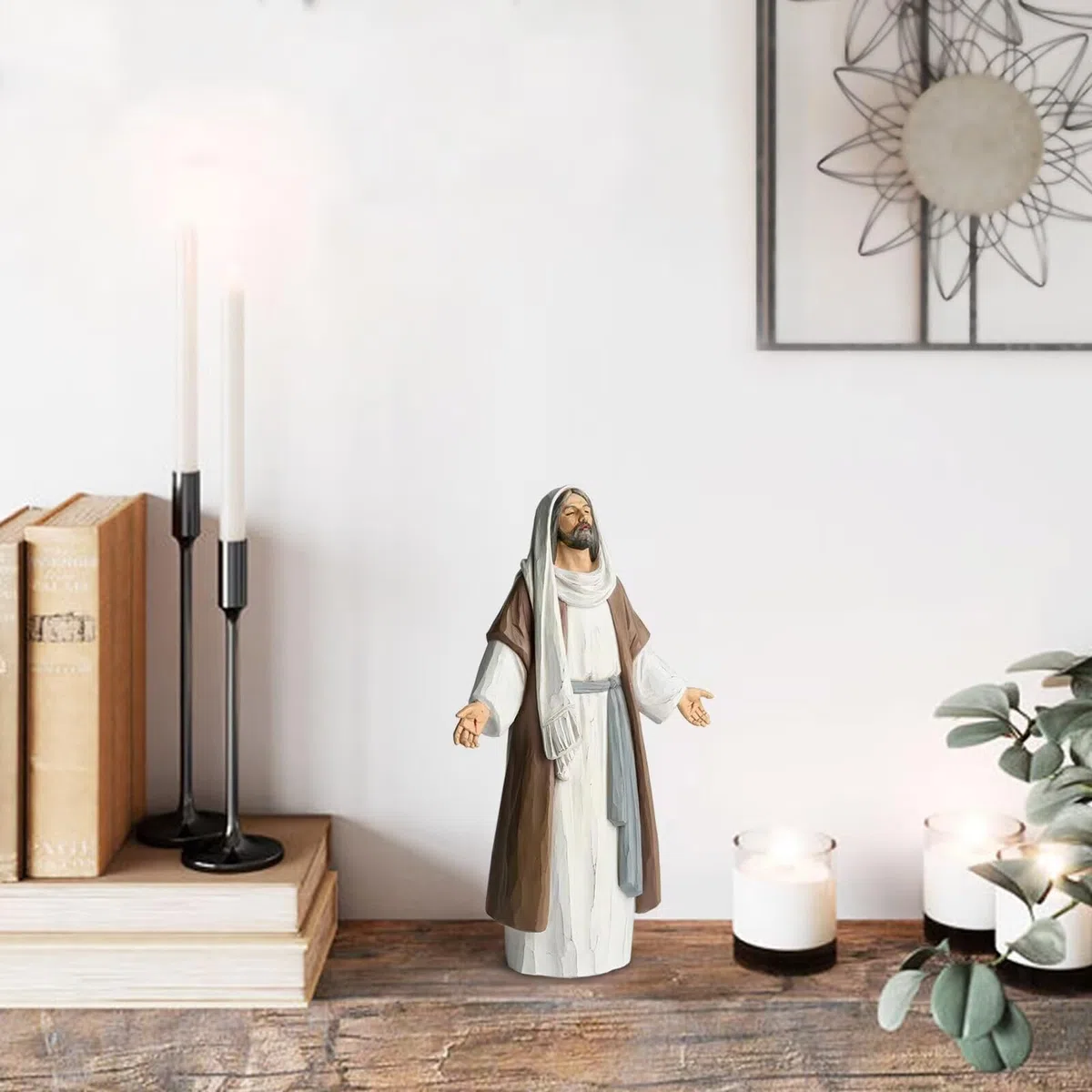 Estatua de bendición de Jesucristo de 9.5 Pulgadas de Alto, Regalo religioso de Resina