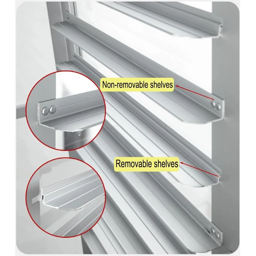 GRRICEPL Carrito de Aluminio con Ruedas para bandejas de panadería, Equipo para Hornear Pan | Carrito Comercial Para Bandejas De Pan, Estante Móvil Para Enfriamiento De Productos Horneados(47x62.5x179 cm/20)