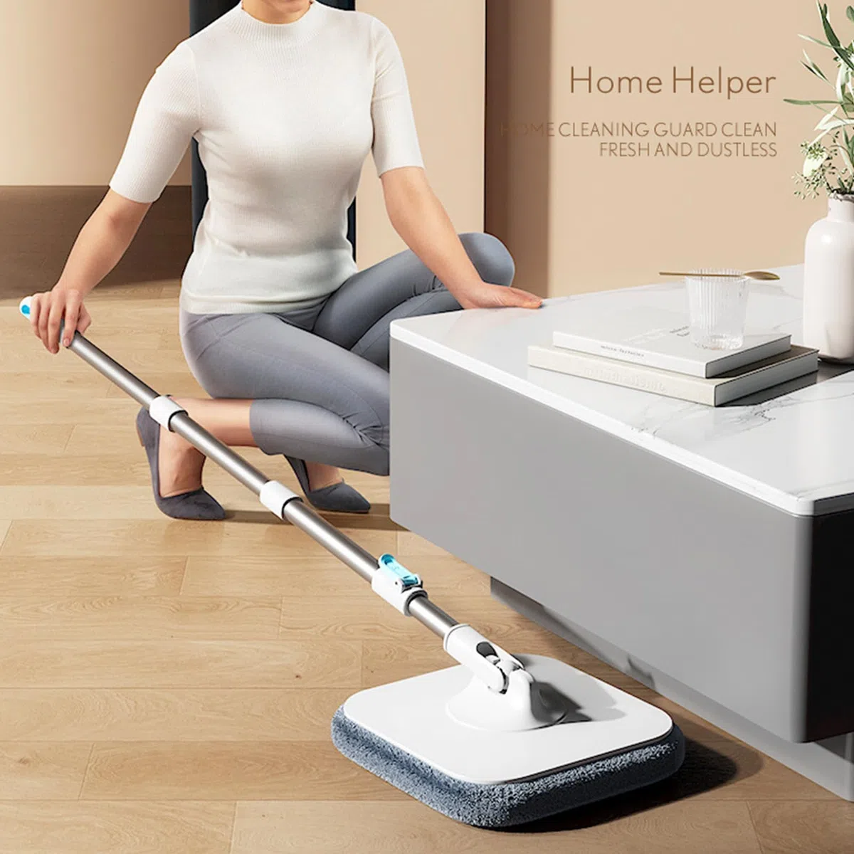 Fregona Con Cubo Utensilios De Limpieza Del Hogar Para Suelos | Juego De Fregona Cubo Y Escurridor Para Hogar Dormitorio Salón Comedor Baño Estudio Y Suelos De Madera Dura