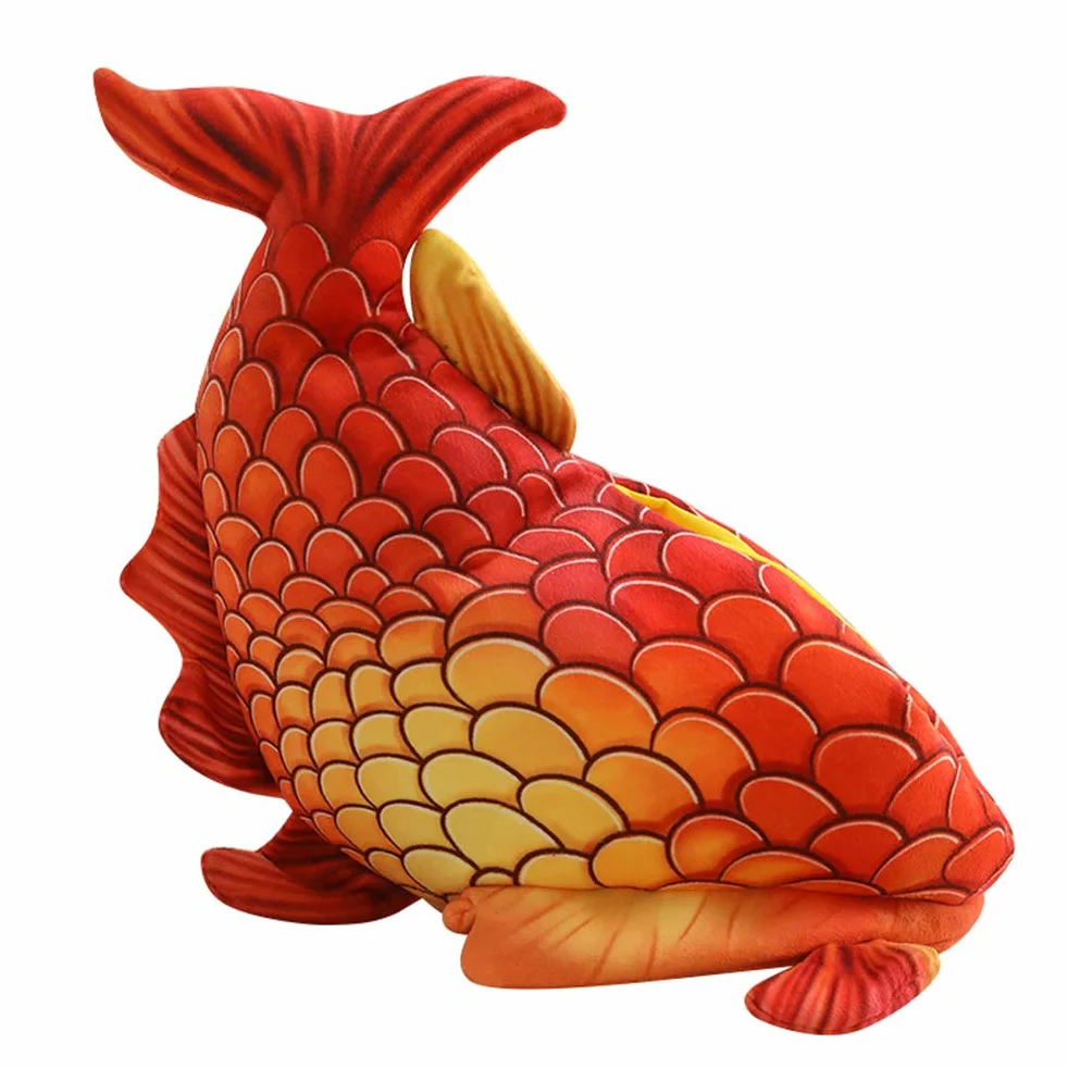 COLLBATH Gorra de Disfraz para Niños Forma de Pez Rojo, Suave y Cómoda, Adecuado para Sesiones de Fotos y Fiestas de Halloween Creativas y Divertidas