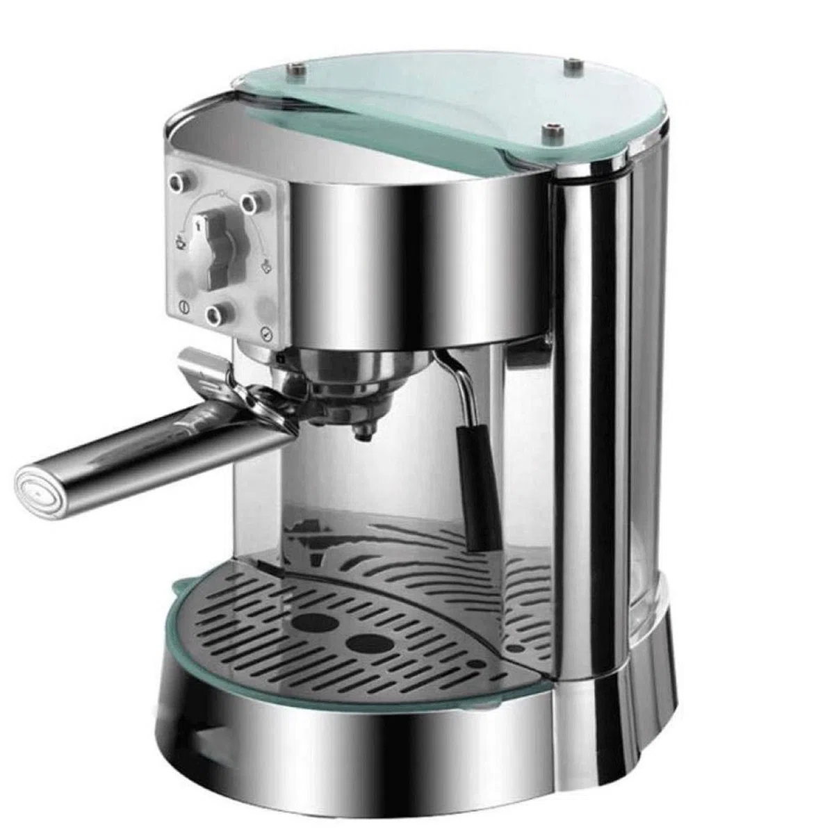 Cafetera con vaporizador de leche, bomba