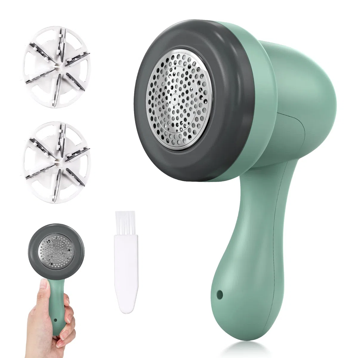 Quitapelusas Electrico, Quita Pelusas para Ropa con 3 Cuchillas & USB, Portátil Rápido Quita Bolas de la Ropa Recargable Maquina Quitar Bolitas Ropa Quitapelusas Ropa para Sueter/Abrigo de Lana/Manta