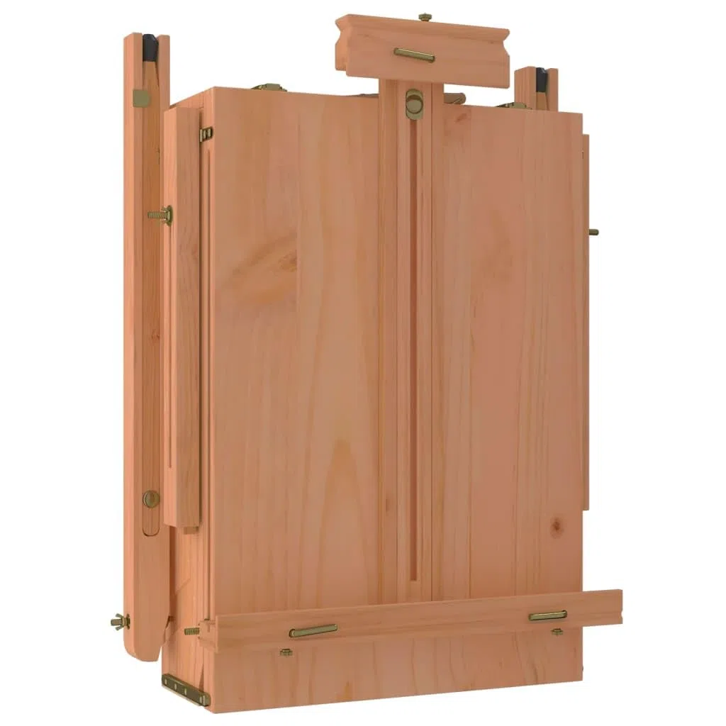 Caballete de madera de haya maciza, 81 x 121 x 173 cm, altura ajustable, para lienzos de hasta 86 cm, estable para pintura, presentación, taller, conferencia, oficina y exposición
