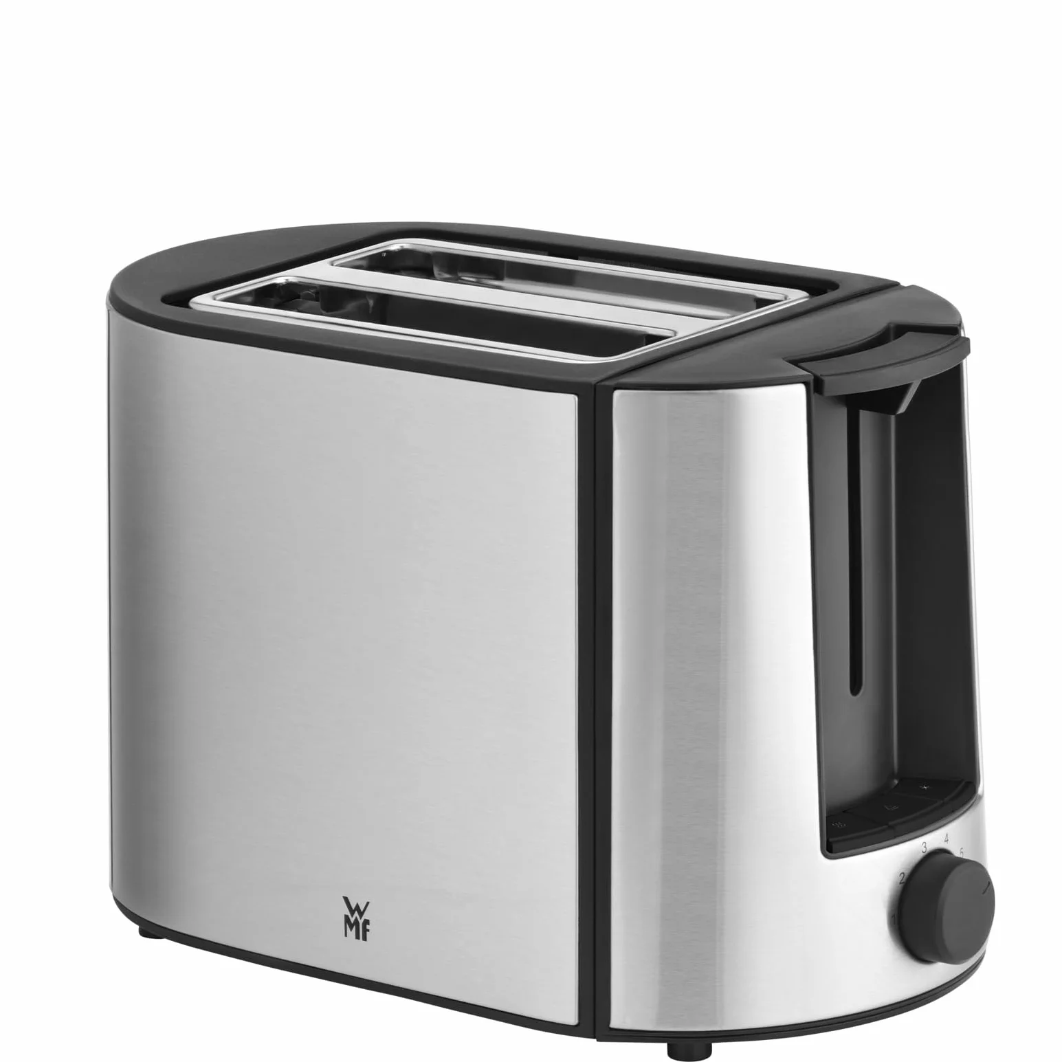 WMF Bueno Pro tostadora de doble ranura con accesorio para panecillos, 2 rebanadas, 6 niveles de dorado, 870 W, acero inoxidable mate