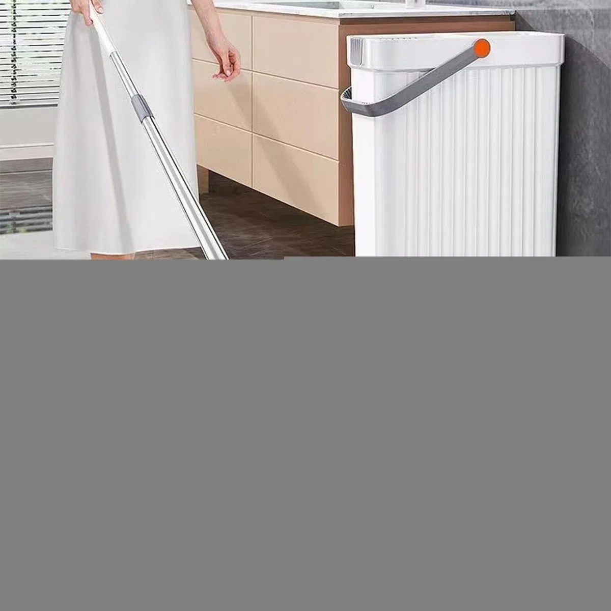 Juego De Fregona Y Cubo Para La Limpieza Herramienta De Limpieza Húmeda Y | Limpiador De Suelos Y Balde Para Mármol, Cocina, Baño, Salón, Ventana, Dormitorio Y Ap