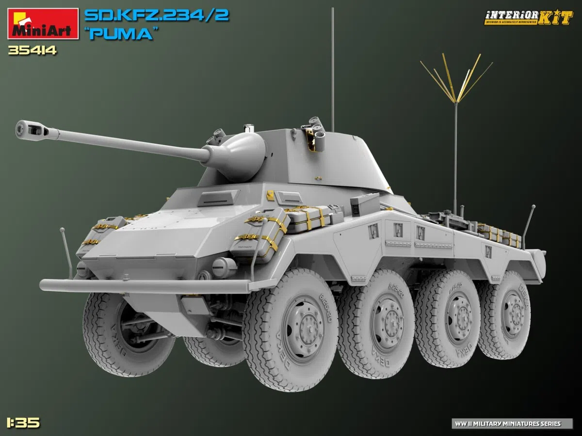 Miniart - sd.kfz.234/2 puma 1/35 - miniart 35414