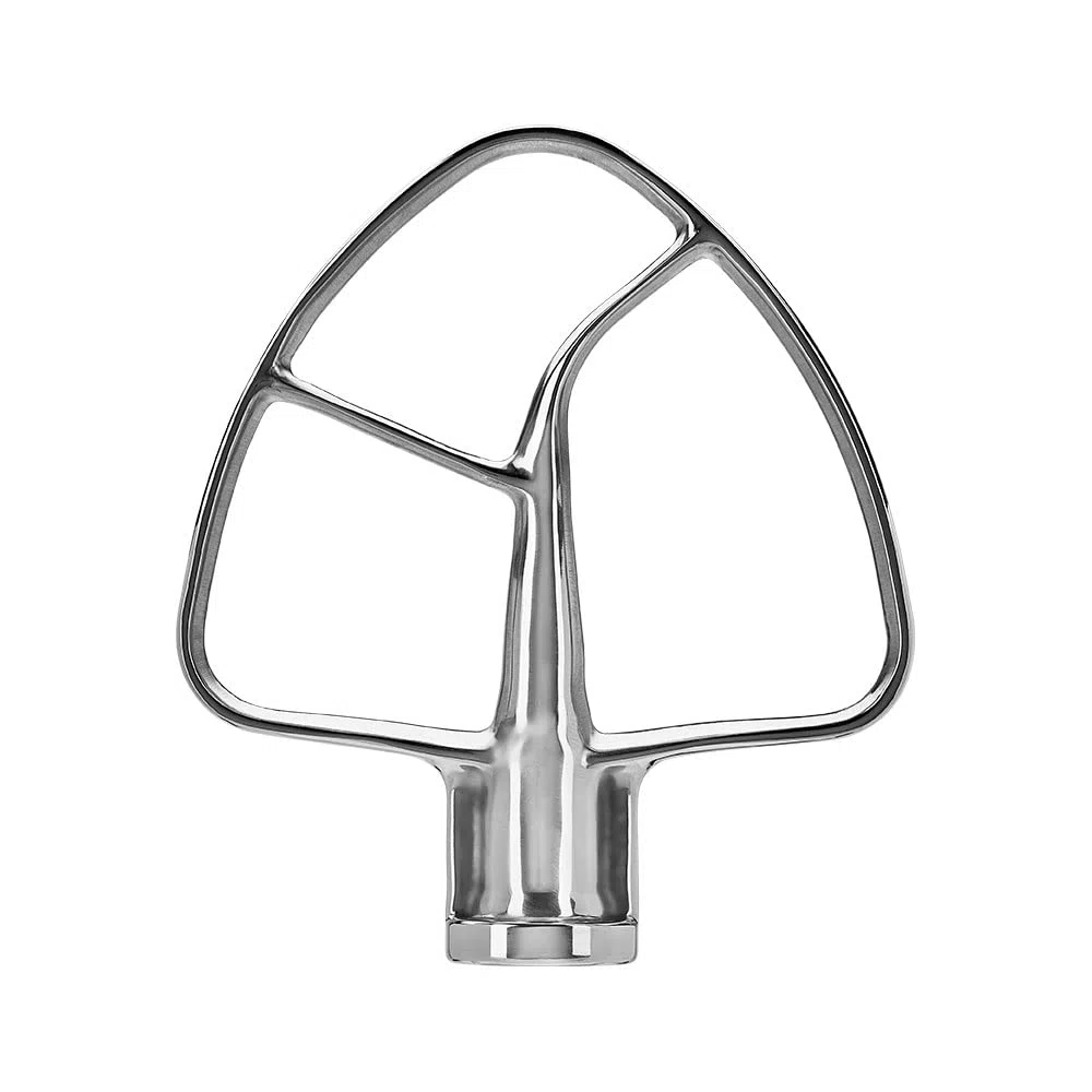 KitchenAid Paleta Batidora Plana de Acero Inoxidable para Batidoras Tilt-Head 4.3L y 4.7L, Accesorio Resistente para Modelos Artisan