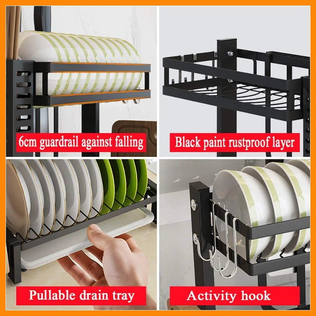 Escurreplatos - Rejilla para Secar Platos sobre El Fregadero Escurridor De Platos Grande Enrollable, Estante para Fregadero De Cocina Plegable Multiusos Estera De Acero Inoxidable