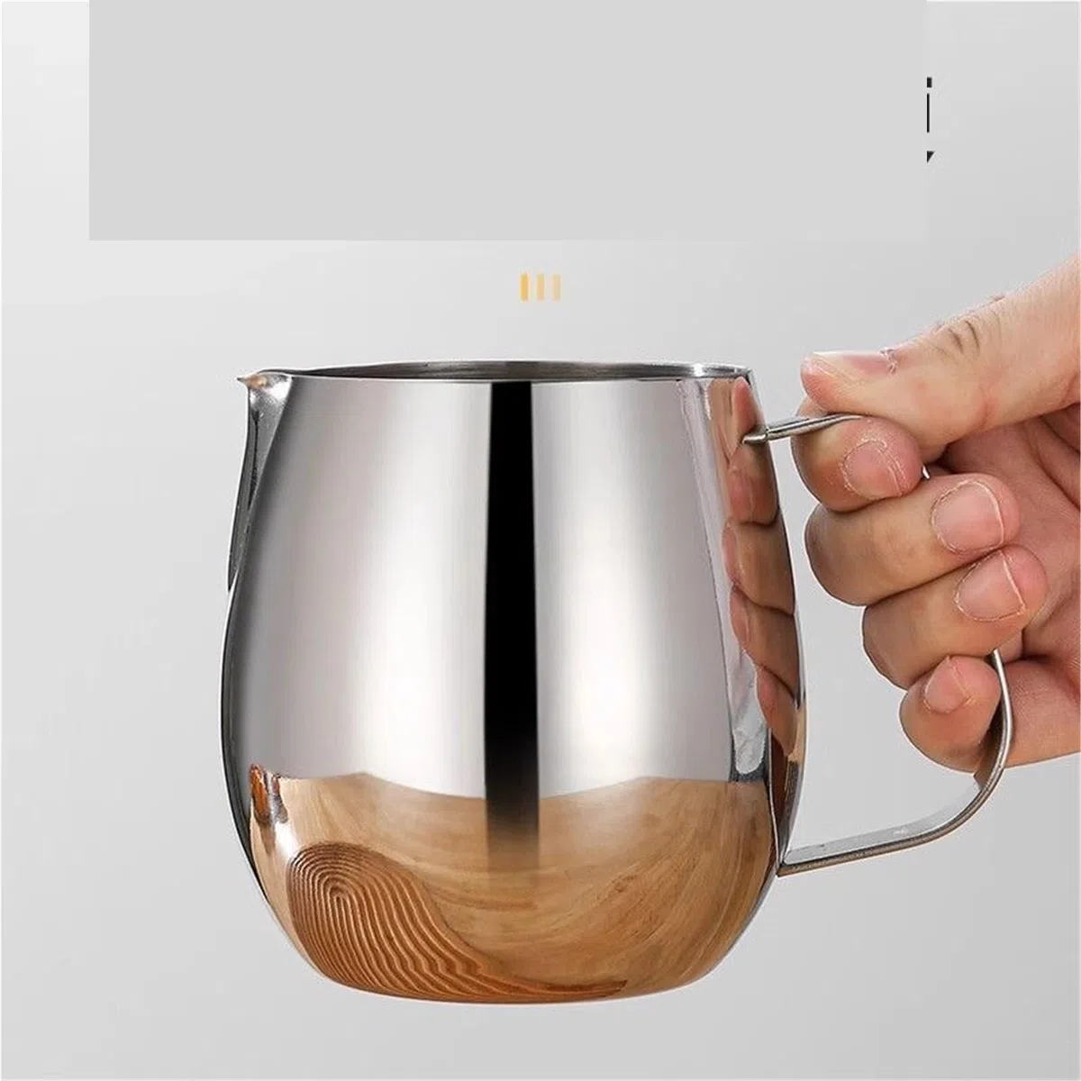 Jarra para Espumar Leche Cilindro de tracción de Acero Inoxidable, Tazas for Tirar de la Leche, ponche, Tazas de café, Leche, Hornear, té de la Leche, Tazas for Tirar(700ml)