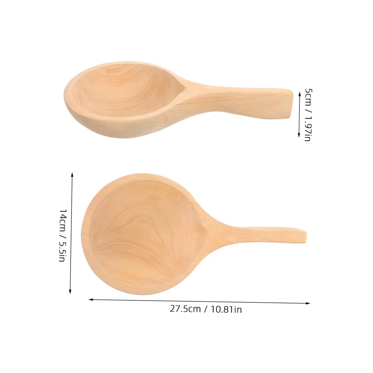 PRETYZOOM 3piezas Cucharón De Madera De Ciprés Para Cocina Utensilio Multifuncional De Madera Para y Arroz Herramienta Práctica y Ergonómica Mediano Cocina y Jardín