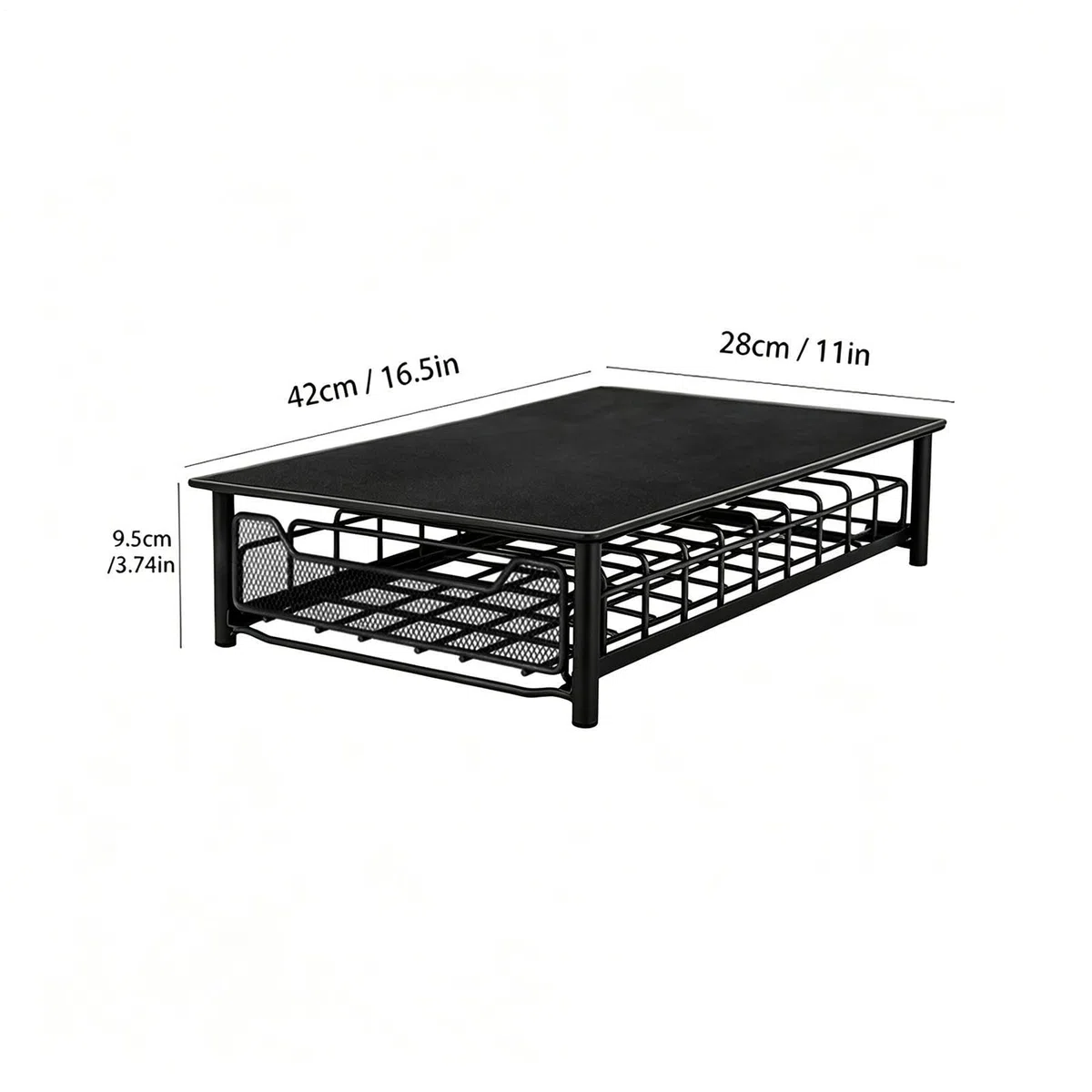 Coffe Pod Portacápsulas con extractor Soporte de metal de fácil acceso | Organizador de extracción para monodosis para cocina, salón, dormitorio, oficina