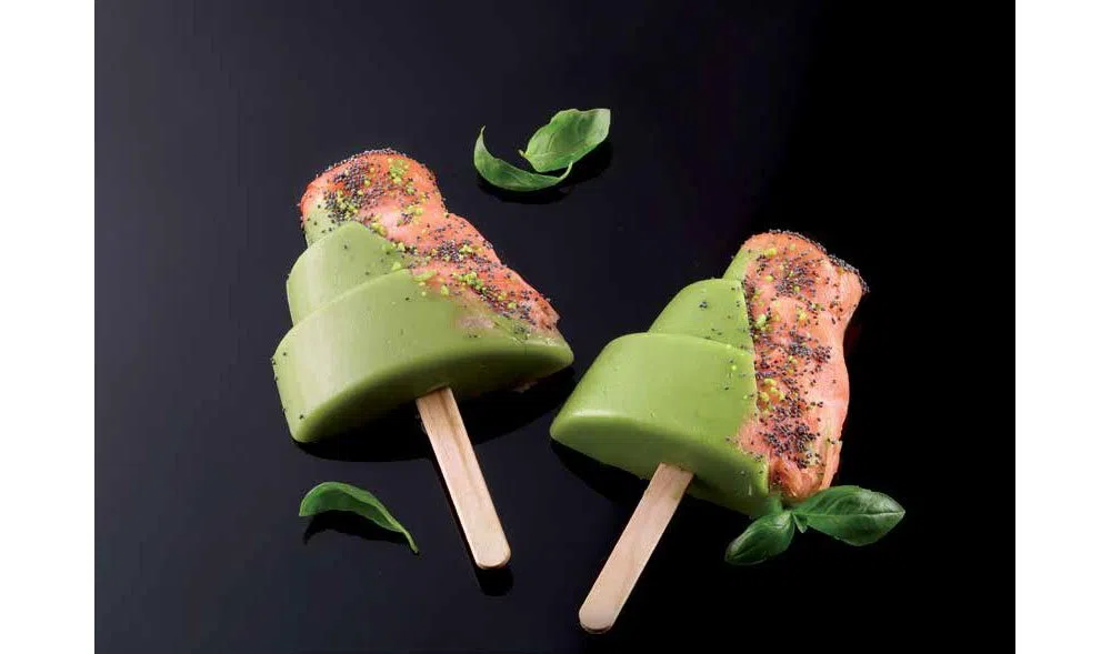 silikomart - Molde de silicona para tarta de boda sobre férula de helados, semifríos, San Valentín Gel 09 para boda
