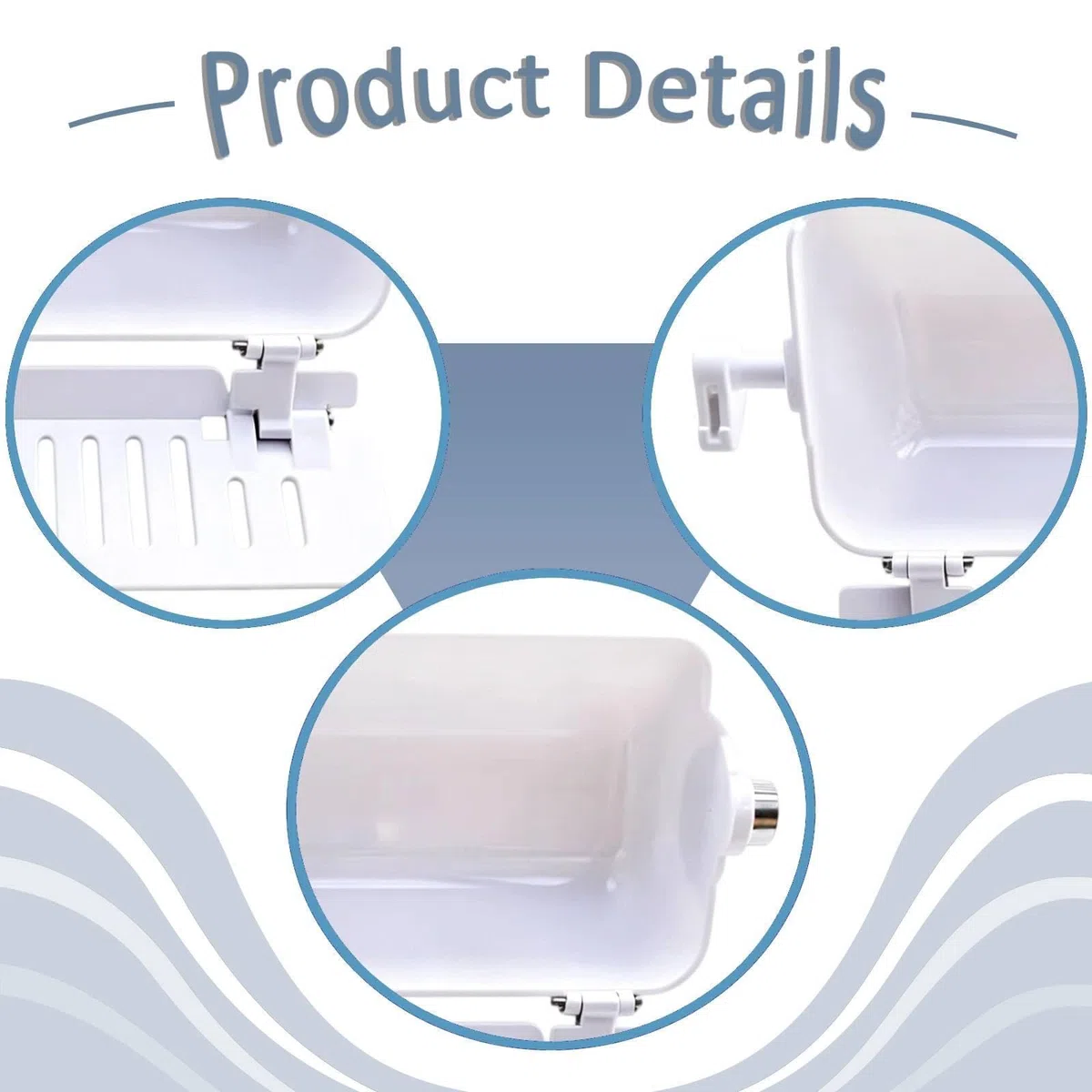 Repuesto para Fabricador de Hielo Bandeja Giratoria Cubitera Cesta Depósito Almacenamiento Recambio PP Resistente Al Frío con Compuerta Compa