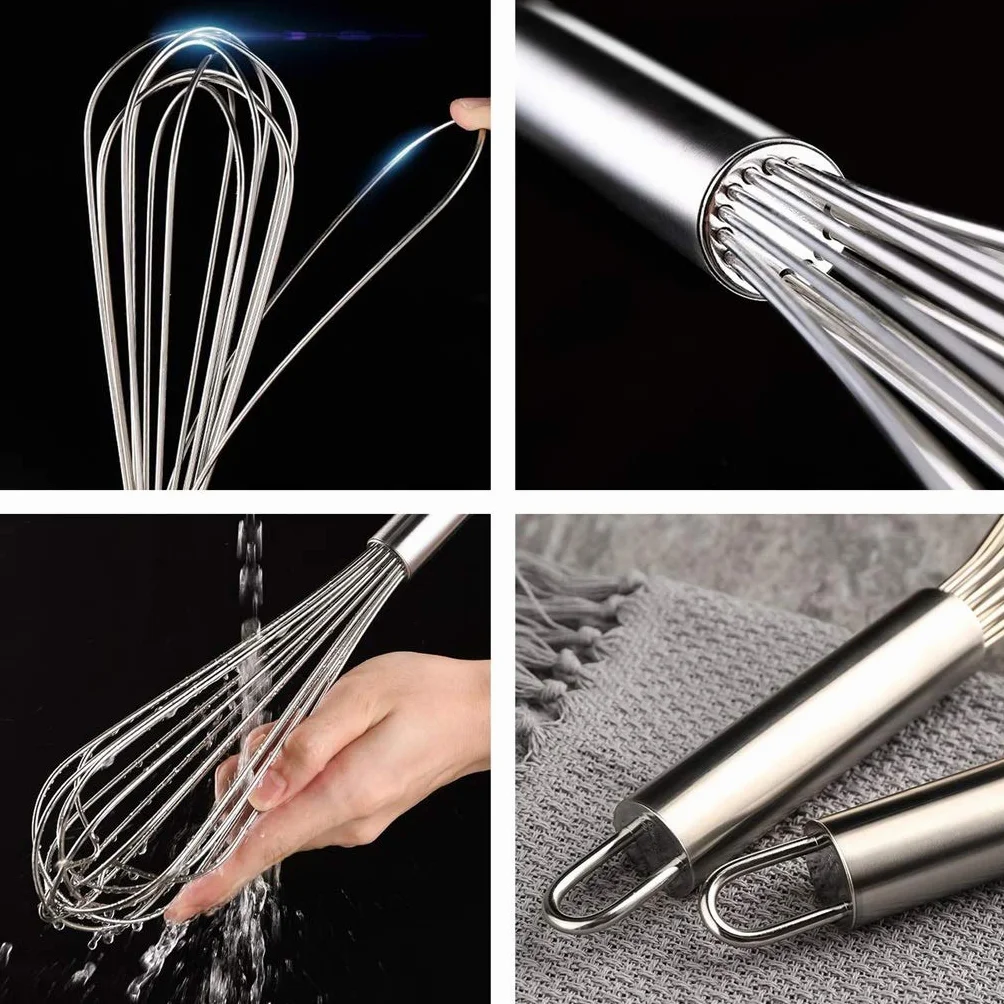 ZHANGXIAO Varillas de batir Acero Inoxidable Utensilios For Hornear Producción Pastel Usado For Remover Huevo Leche (tamaño : 62cm)