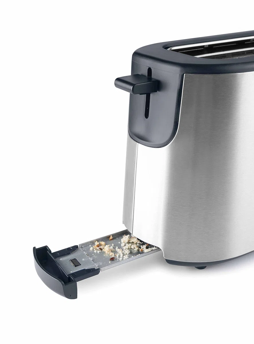 Lacor 69360 - Tostadora con Ranura Larga, 1000 W, Acero inoxidable | En acero inoxidable, para un uso práctico y profesional en cocina; ideal para cocina profesional y uso diario en casa