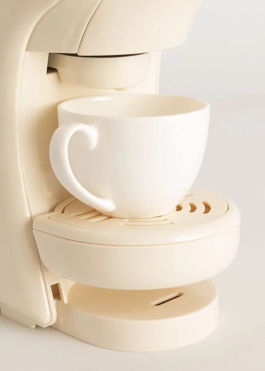 CREATE / PACK POTTS STYLANCE + MILKFROTHER/Cafetera Multicápsula Express y Espumador calentador de leche color Blanco roto