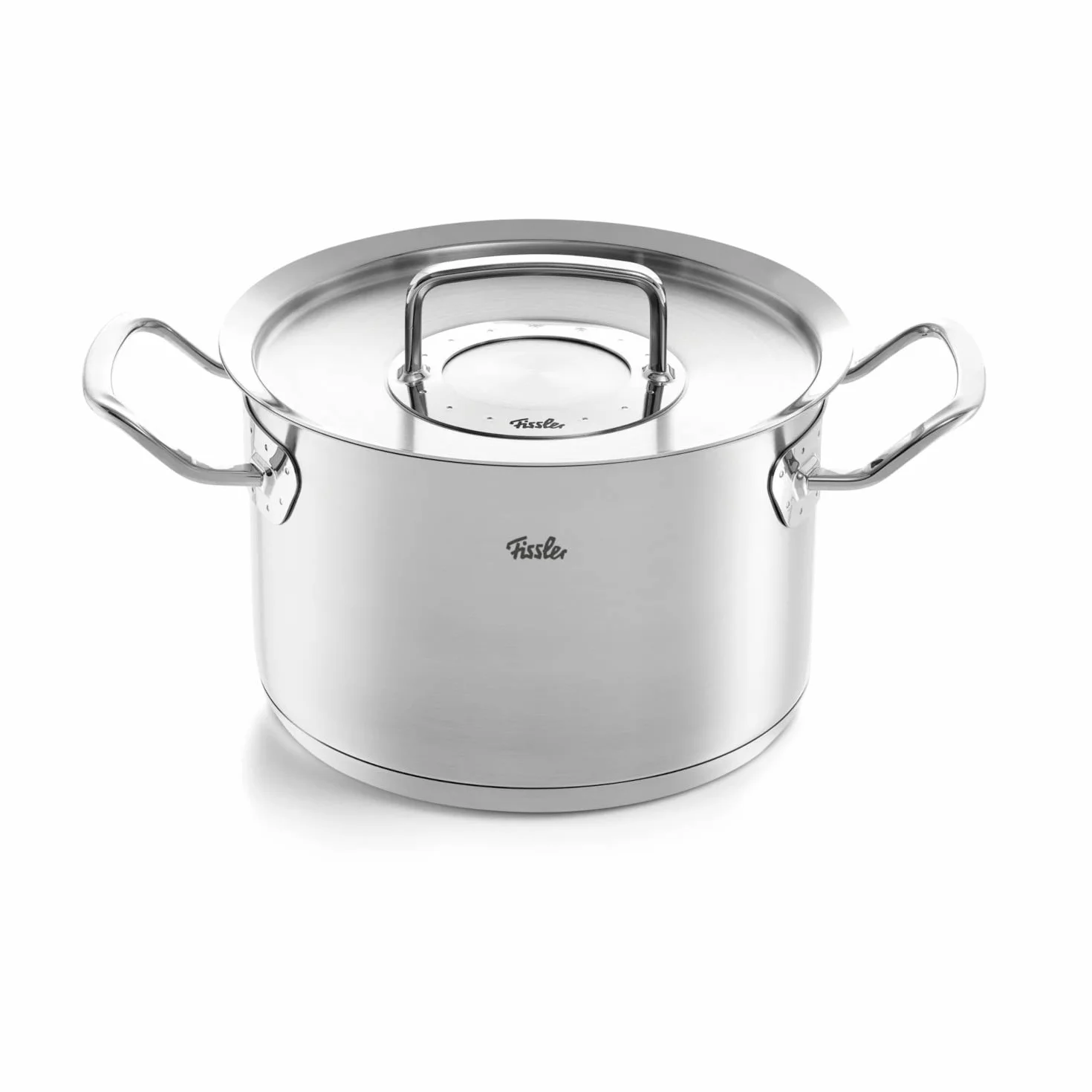 Fissler Juego de 5 cacerolas de acero inoxidable, incluye tapa de metal y cuidado de acero inoxidable, para inducción [Exclusive to Amazon]