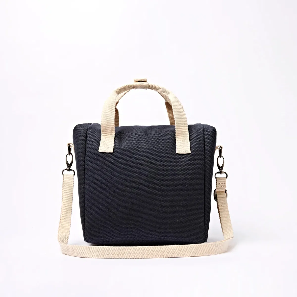 ROKA London Hampstead - Lonchera térmica con parte superior enrollable, con correa ajustable para el hombro, resistente al agua, reutilizable, para el trabajo, la escuela, el picnic y los viajes (humo