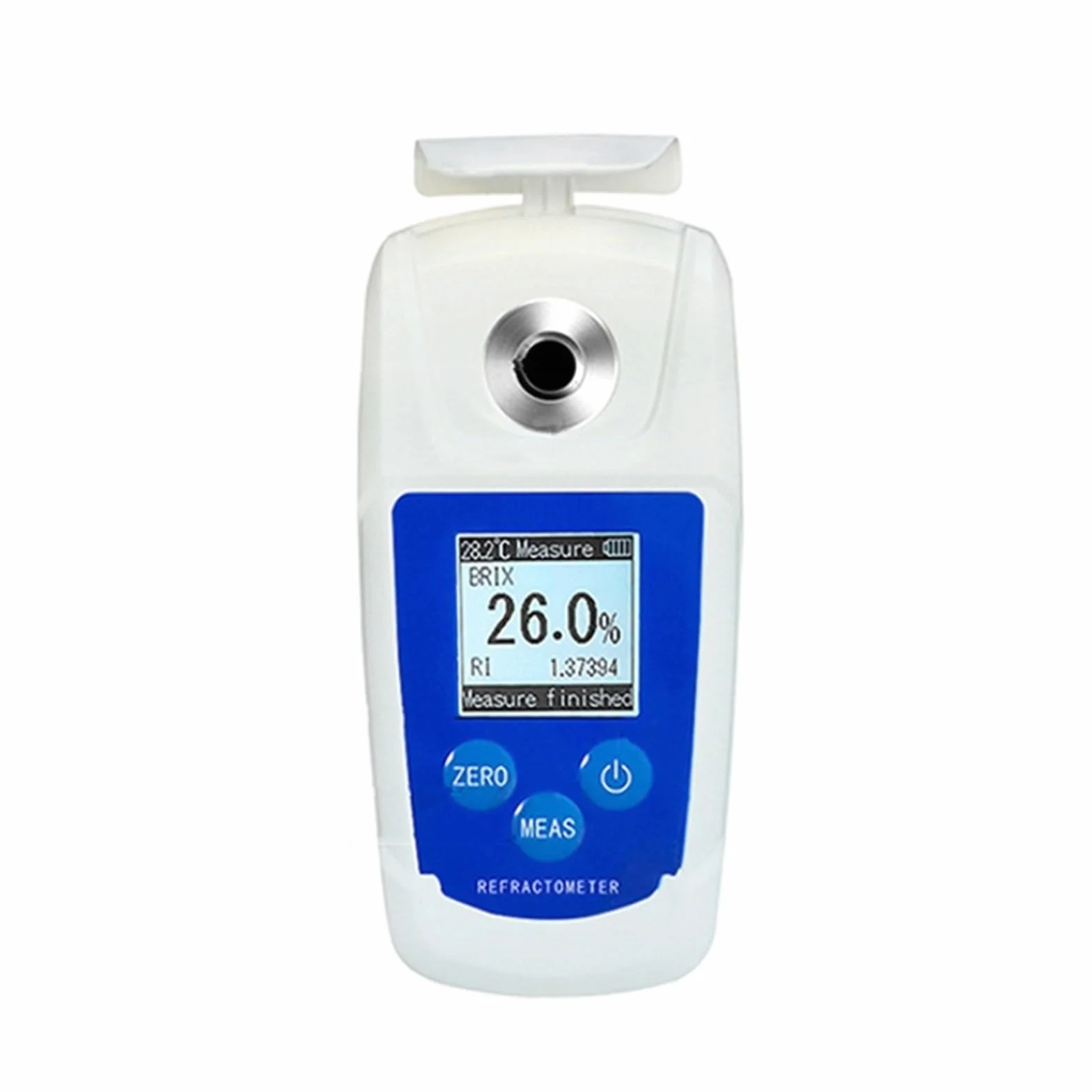 Medidor de Brix de azúcar 0-55% Digital Meter Tester Refractómetro profesional con batería Jugo de frutas Bebidas Medidor de azúcar Alta concentración Fácil de limpiar y almacenar