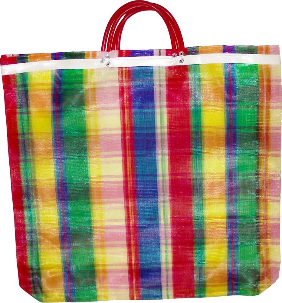 Mercado - 3 bolsas grandes de malla de hilo alto de 20 x 22 pulgadas, bolsa de comestibles reutilizable multicolor