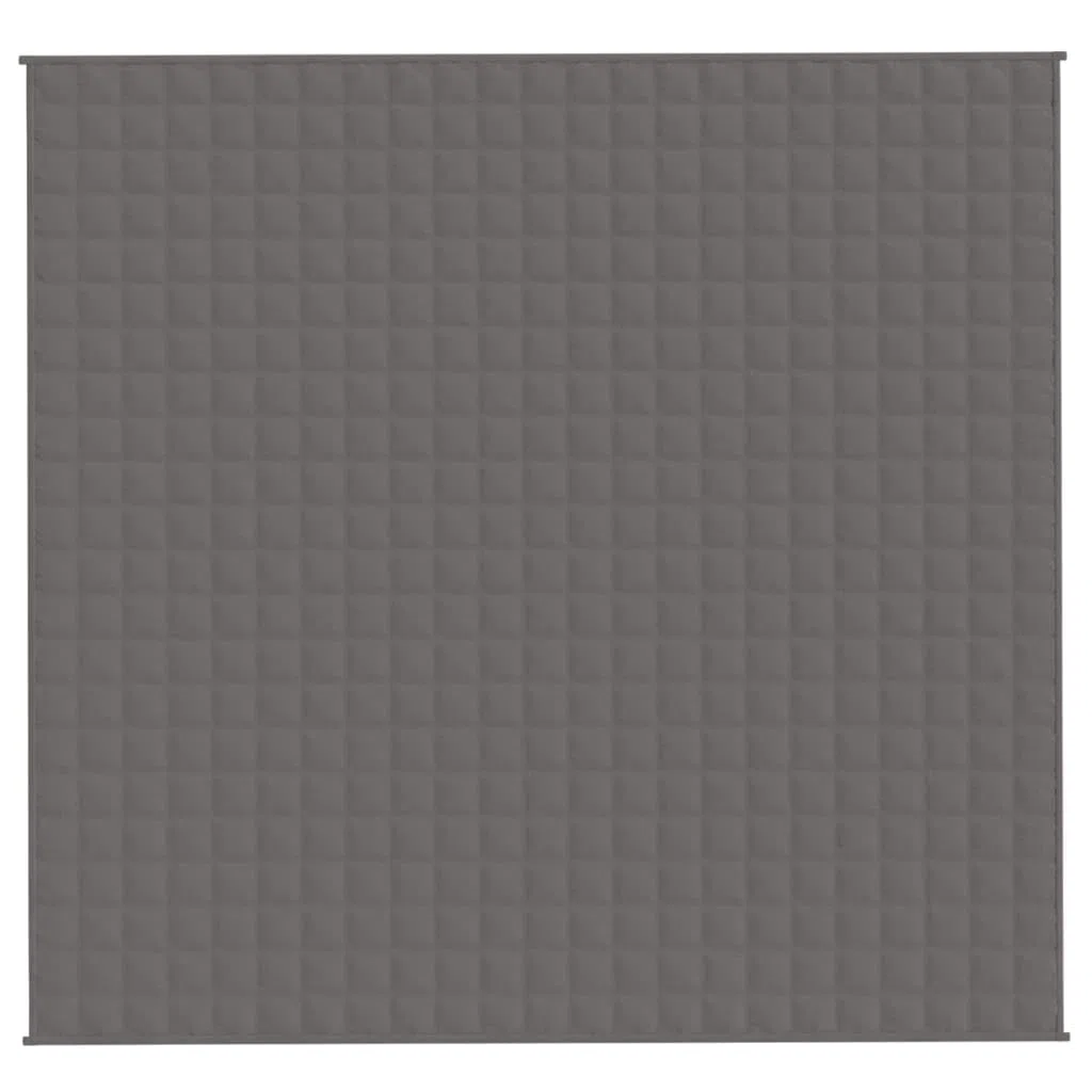 Manta de peso de 11 kg, color gris, transpirable, manta pesada para dormir profundo, manta relajante, manta de relajación, 220 x 235 cm, tela