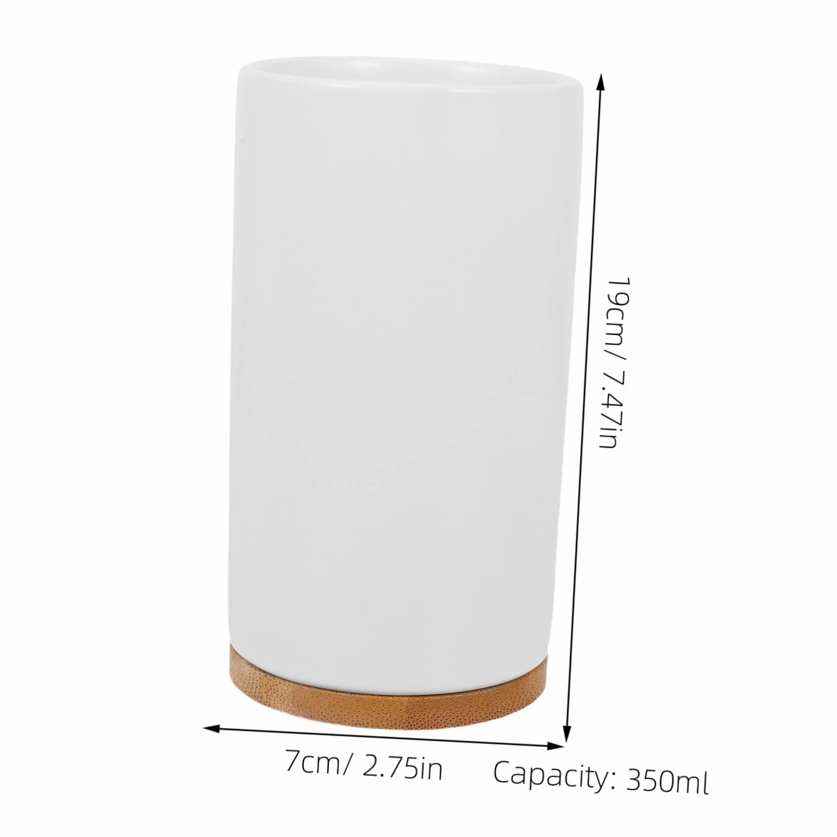 Garneck Conjunto de Accesorios de Baño en Cerámica de Color Claro Dispensador Manual de Loción y Vaso para Cepillo de Dientes, Diseño Sencillo y Práctico para Baño Familiar
