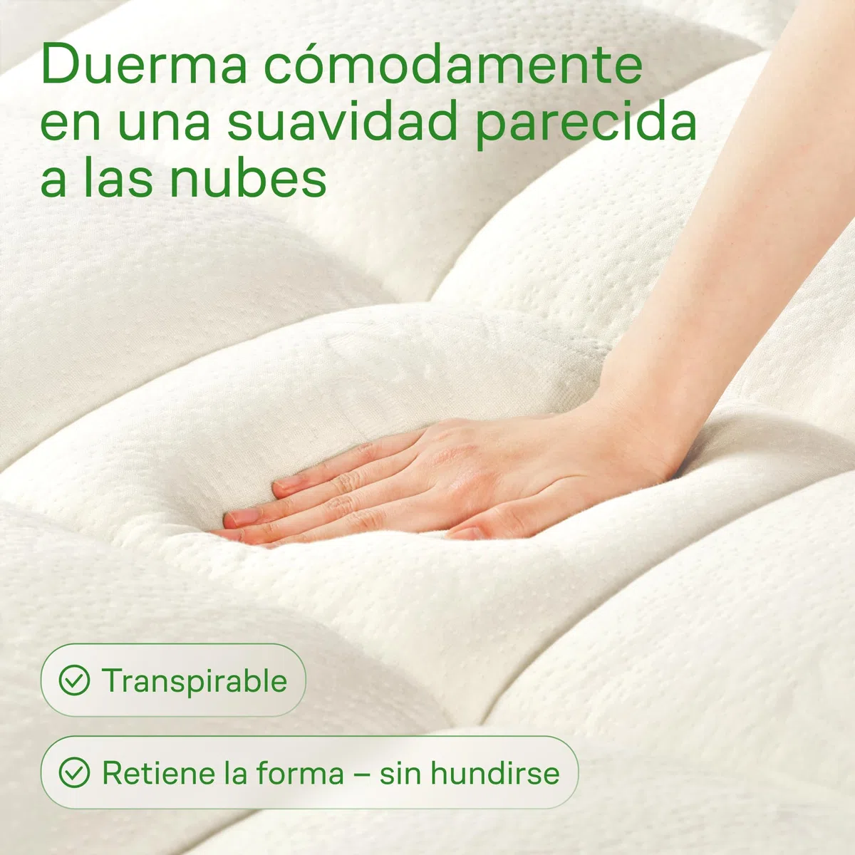 Niagara Sobrecolchón de bambú | Topper para colchón 135 x 190 cm | Grosor 3 cm | Refrescante, Transpirable para aliviar el Dolor de Espalda, Bolsillos Profundos para colchones de 20-50 cm