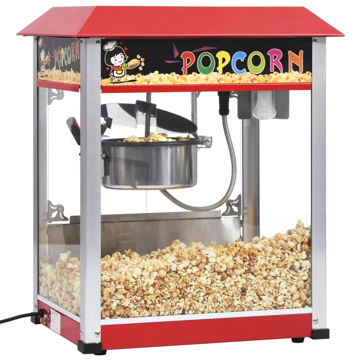 Tidyard Fabricador de Palomitas de maíz Profesional 2,7L para Catering y hogar, 1400W, visión Clara, fácil de Usar Modelo YFXLRZJ-51058ES