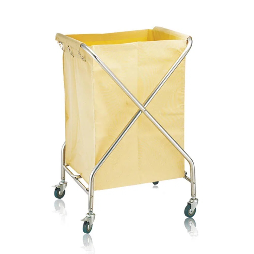 Carros de almacenamiento, carros móviles de cocina, carro clasificador de ropa plegable con rueda de freno universal, carro de recogida de hotel, carro con ruedas para servicio de habitaciones, c