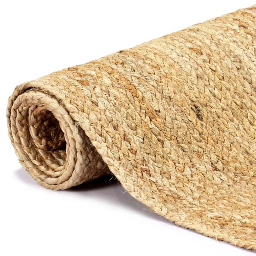 vidaXL Alfombra Hecha a Mano de Yute Natural Decoración Casa Hogar Salón Comedor Moquetas Tapiz Felpudo Estera Habitaciones Cubresuelo 80x160 cm
