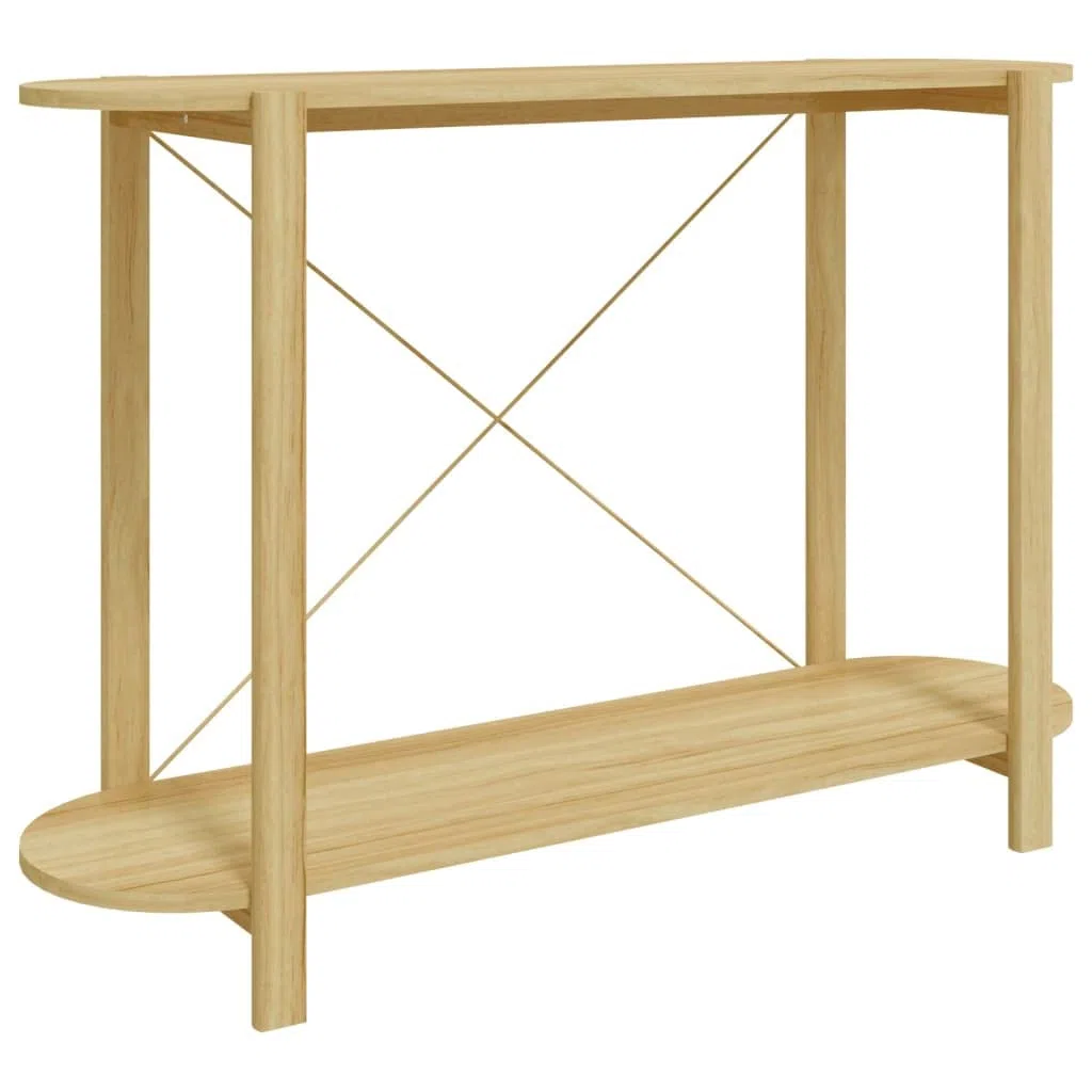 Mesa Consola de Madera contrachapada Mesa de Consola Clásica con Almacenamiento, Aparador de Madera para Decoración de Hogar 110x38x75 cm