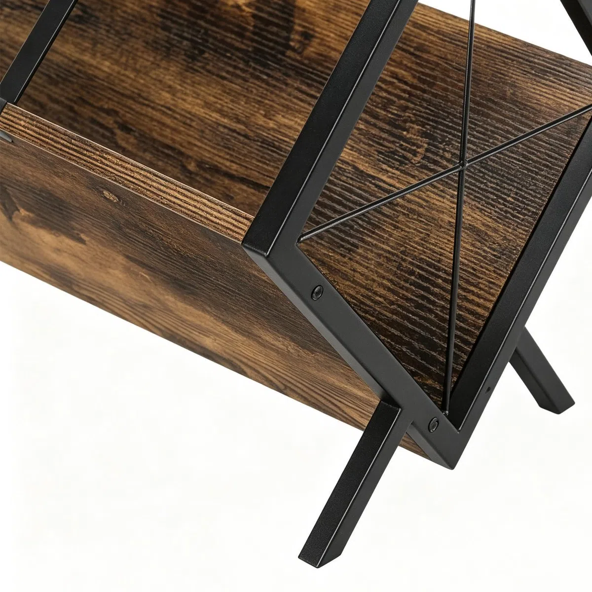 Soporte De Almacenamiento Para Vinilos Ajustable, Amplio Y Acabado Marrón | Expositor de Colección de Álbumes Para Dormitorio Estudio Biblioteca Habitación Juvenil Salón