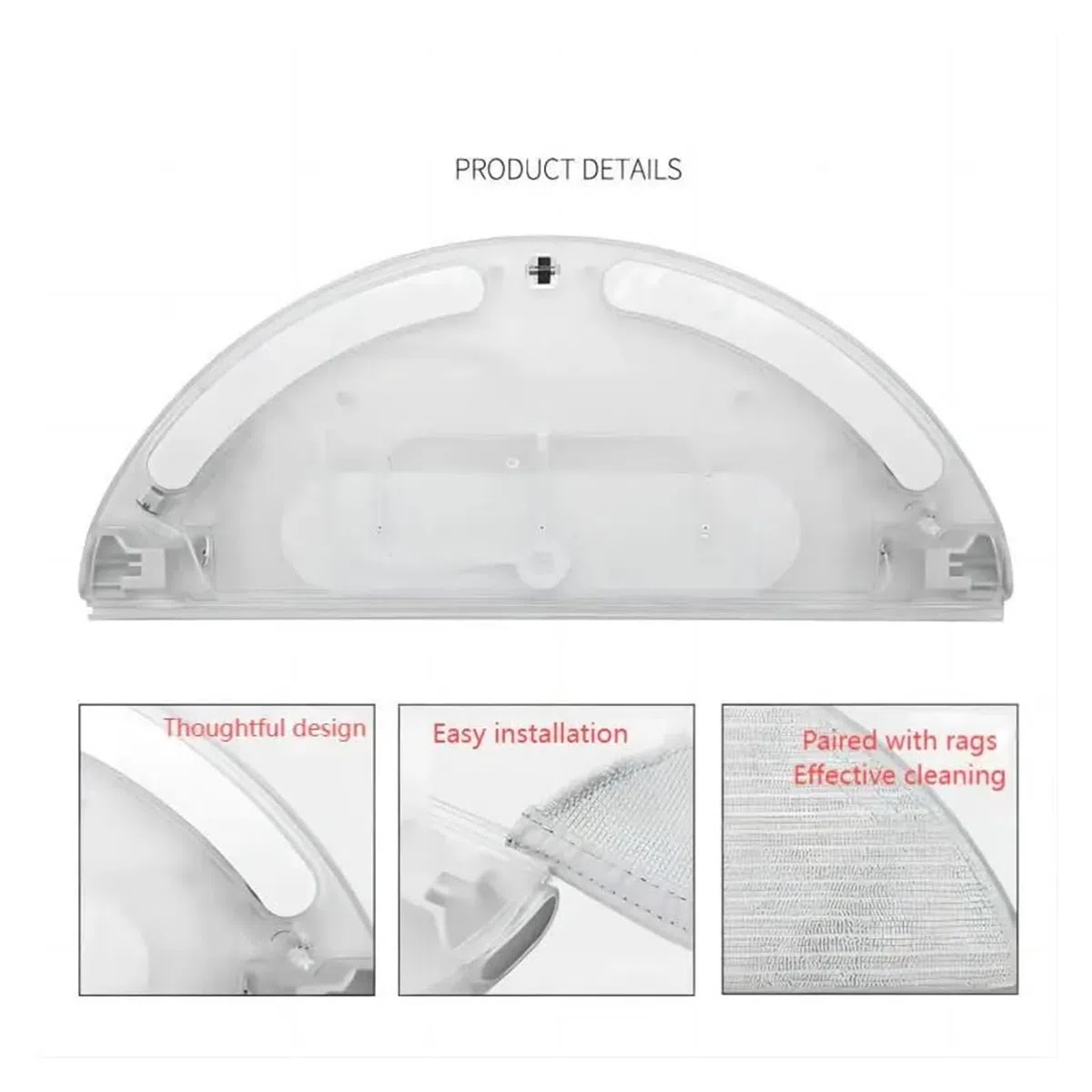 Accesorios compatibles con Dreame, F9 robot barredor accesorios control eléctrico tanque de agua tanque de agua(4pcs Tank white)