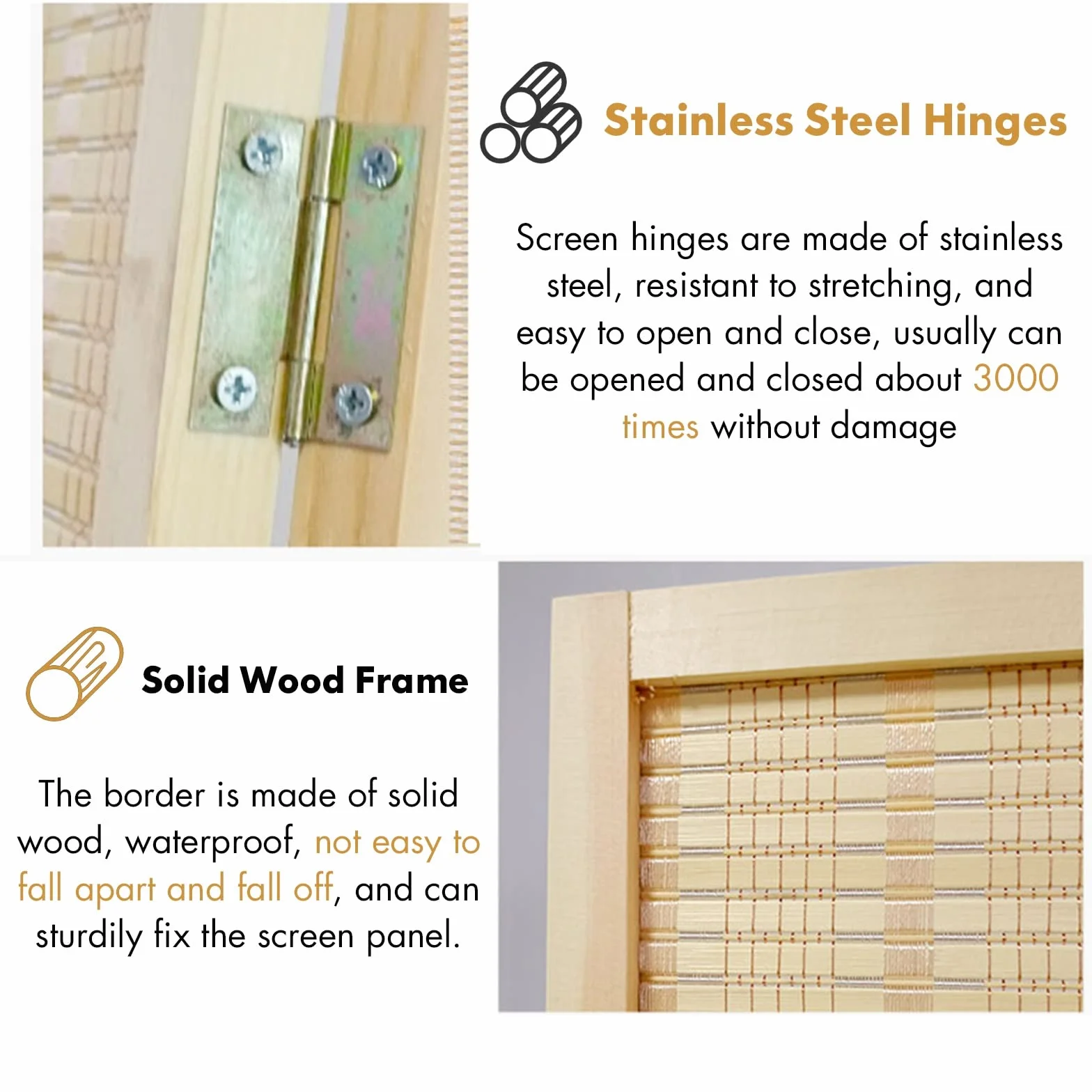 Separador de habitación de bambú ultra alto de 180 cm, para cambiar de ropa, balcón, biombos retráctiles japonés/chinos