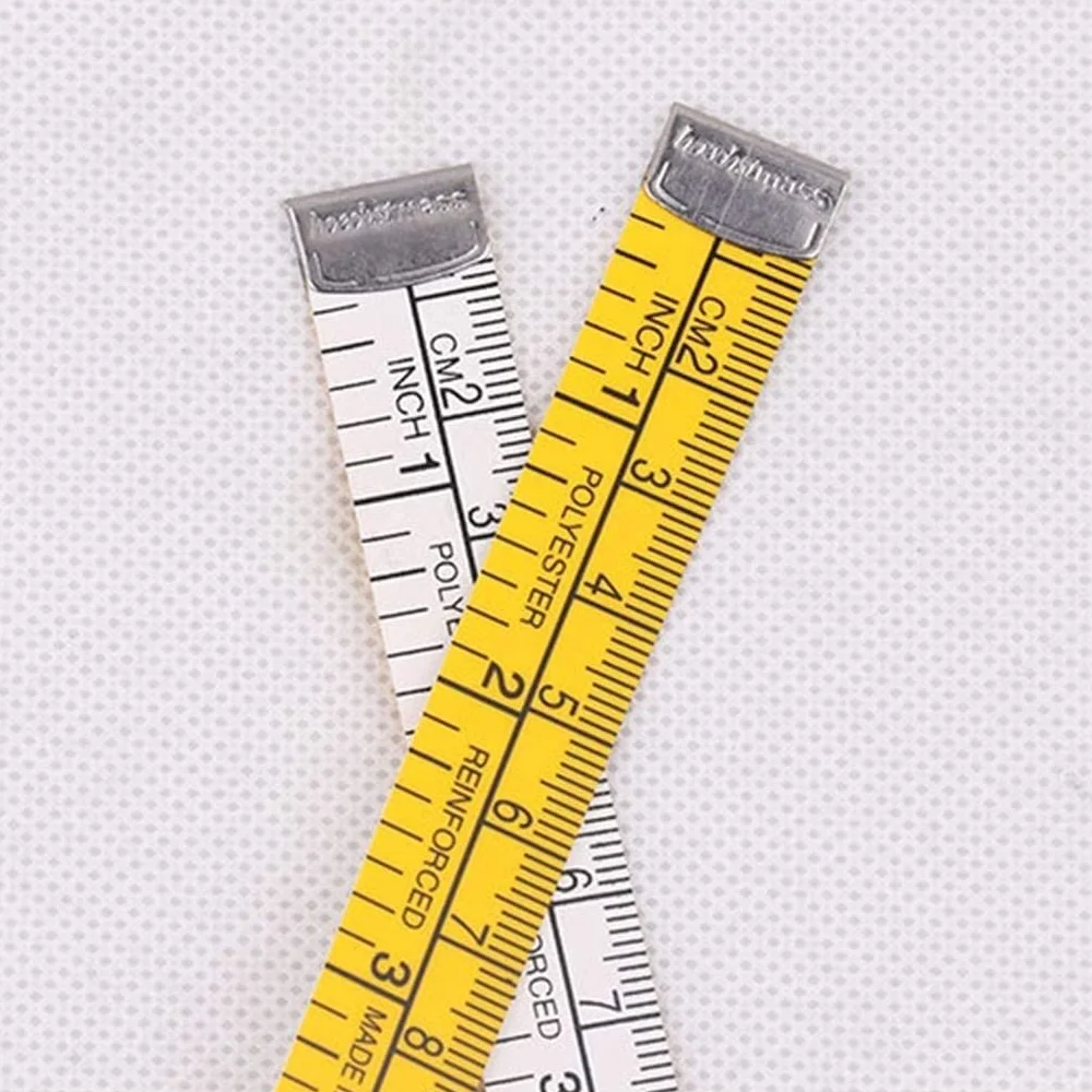 Cinta métrica Suave de Doble Escala de 1,5 m, Regla Flexible para pérdida de Peso, Cortador de Costura Corporal, Regla para Tela, Creativa y útil, de Larga duración