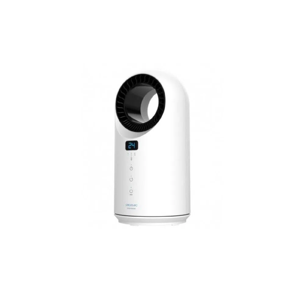 Cecotec Calefactor Bajo Consumo Ready Warm 8200 Bladeless. Potencia 1500 W, Mando a Distancia, Pantalla LED, Control táctil, 3 Modos, Oscilación 60º, Temporizador, Triple Sistema de Seguridad