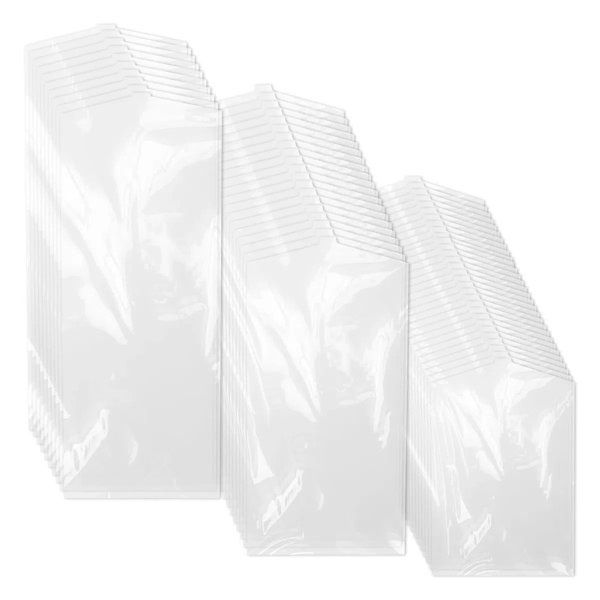 fundas para ropa 60Pcs Clothes Dust Cover Clear Garment Hanging Protector Bag Transparent Fully Enclosed Waterproof Suit Coat Storage
