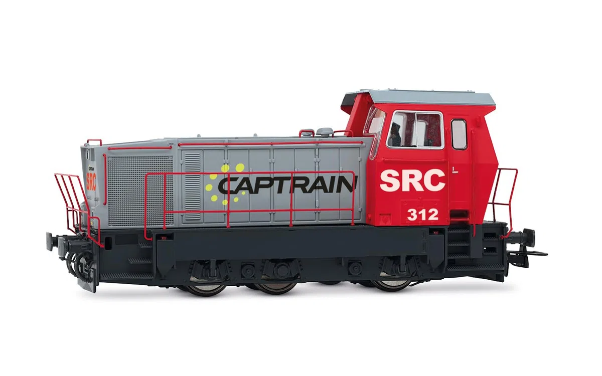 Electrotren HE2029D SRC, Locomotora diésel Serie 312, decoración Rojo-Gris 'Captrain', EP. Vi, con decodificador DCC Locomotora Diésel