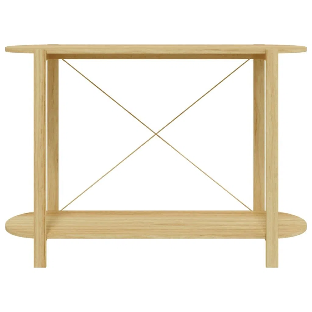 Mesa Consola de Madera contrachapada Mesa de Consola Clásica con Almacenamiento, Aparador de Madera para Decoración de Hogar 110x38x75 cm