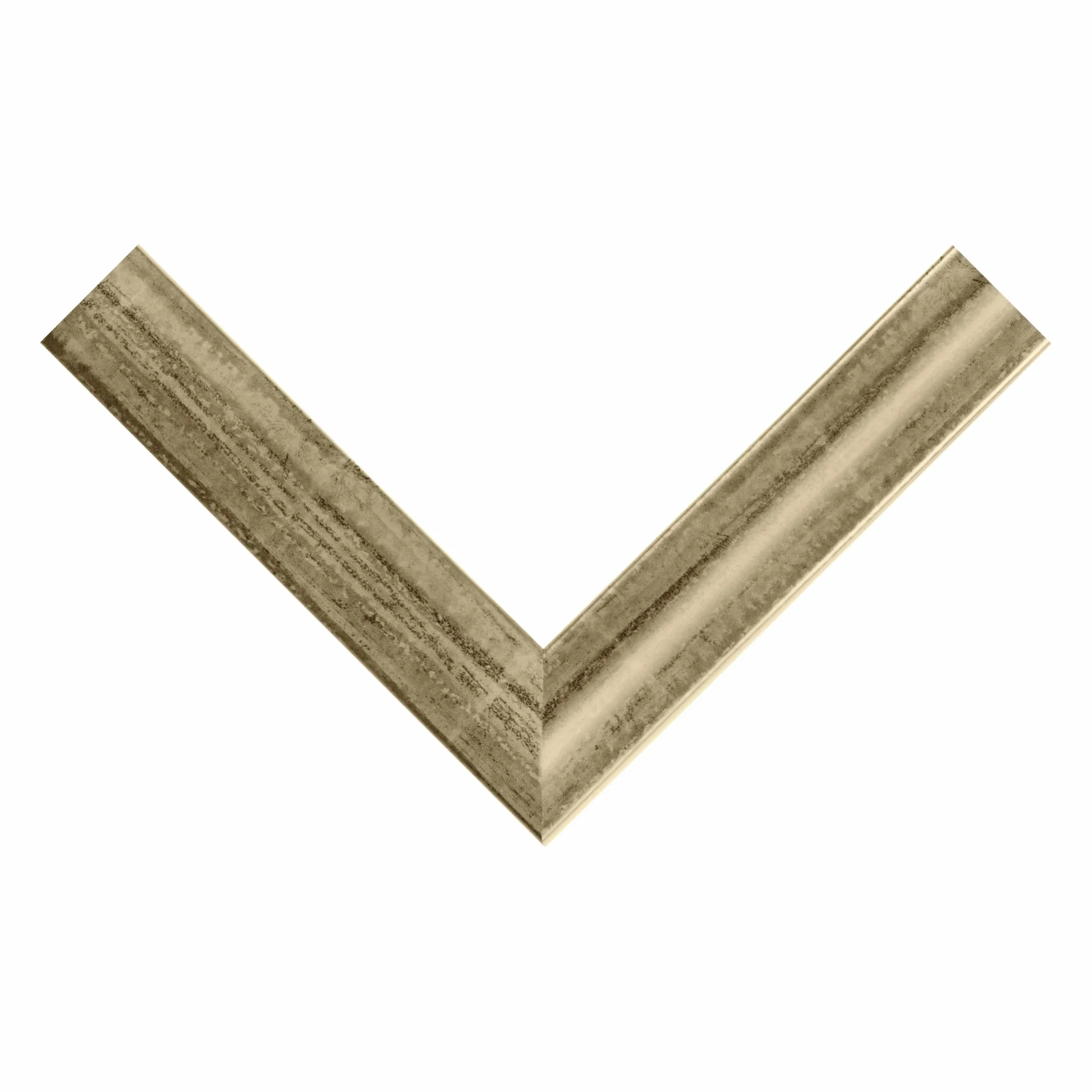 Marco de fotos FRAMO de madera 77 x 56 cm a medida - Hoja de Plata | Tamaño seleccionable | incl. cristal acrílico antirreflejos | Marco para rompecabezas | Foto | Póster