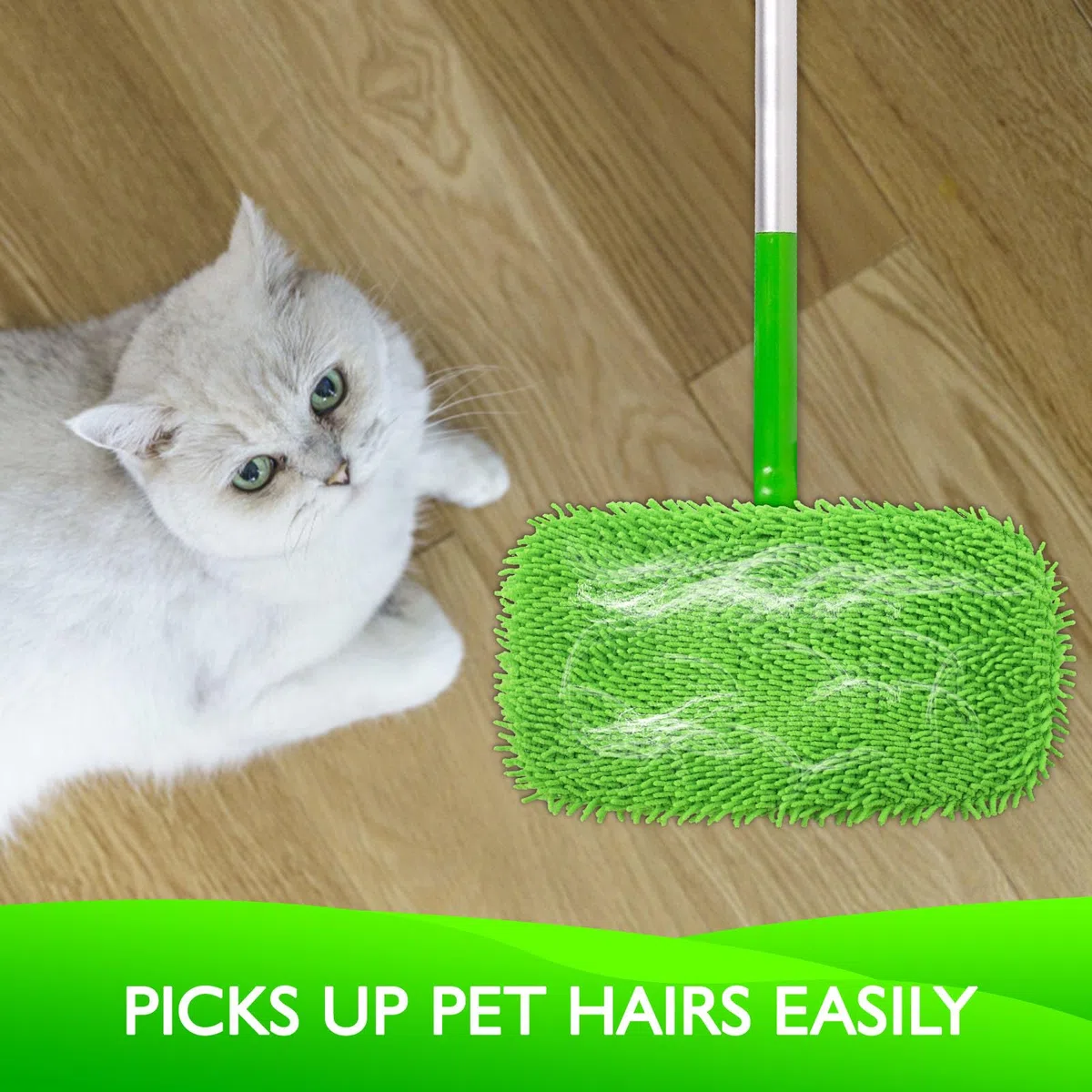 Recambio de almohadillas húmedas reutilizables compatibles con la fregona Swiffer Sweeper - Paños de barrido en seco y paños húmedos para limpieza del hogar - Almohadillas de microfibra